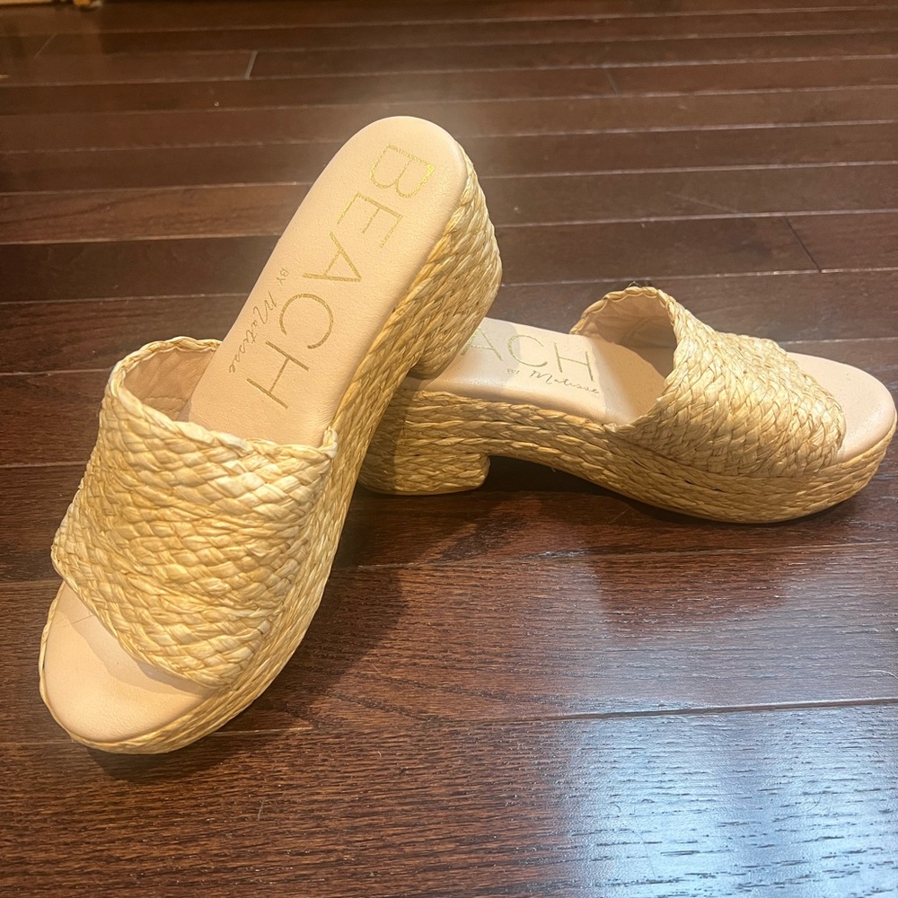 Beach by Matisse Women's Natural Woven Platform Sandals